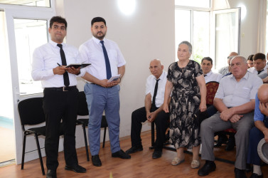 İyulun 16-da Kürdəmir şəhər sakinləri ilə səyyar qəbul keçirilib.