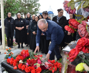 İcra başçısı şəhid Məlik Zülfüqarovun anım tədbirində iştirak edib.