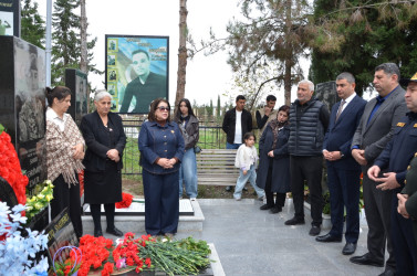 İcra başçısı şəhid Zaur Kərimovun anım tədbirində iştirak edib.