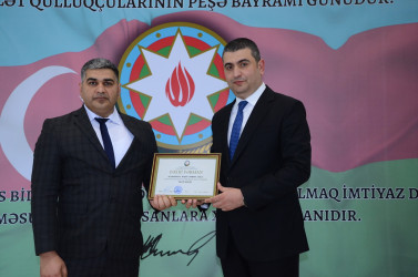 Kürdəmir ASAN Xidmət Mərkəzində 23 iyun - Dövlət Qulluqçularının peşə bayramı günü qeyd olunub