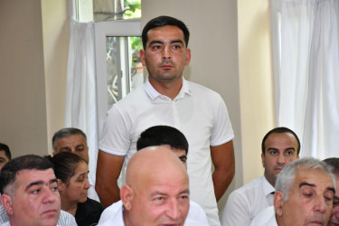 İyulun 9-da Yeni Şıxımlı kənd sakinləri ilə səyyar qəbul keçirilib.