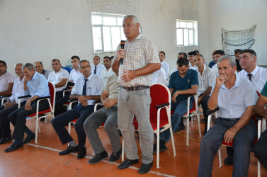 Avqustun 13-də Qarasaqqal kənd sakinləri ilə səyyar qəbul keçirilib.