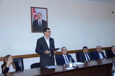 18 Oktyabr - Kürdəmirdə Müstəqilliyin Bərpası Gününə həsr olunmuş dəyirmi masa keçirilib.