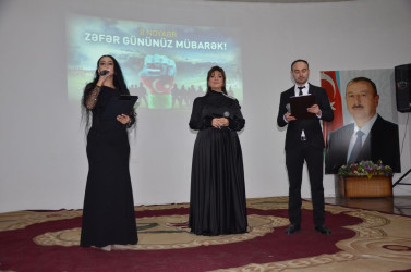 Vətən müharibəsində qazanılan Qələbənin beşinci ildönümü münasibətilə ümumrayon konserti təşkil olunub