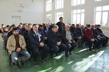 Böyük Kəngərli kənd sakinləri ilə növbəti səyyar qəbul keçirilib