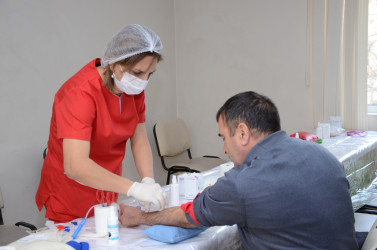 Kürdəmirdə növbəti qanvermə aksiyası keçirilib