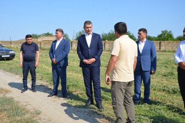 İcra başçısı taxıl biçini tanış olub.
