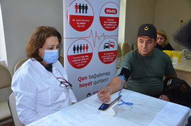 Oktyabrın 14-də Kürdəmirdə qanvermə aksiyası keçirilib.