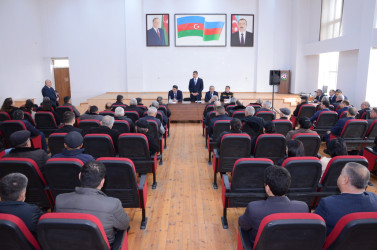 Atakişili kəndində sakinlər ilə səyyar qəbul keçirilib