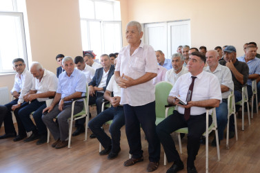 Sentyabrın 17-də Sığırlı kənd sakinləri ilə səyyar qəbul keçirilib.