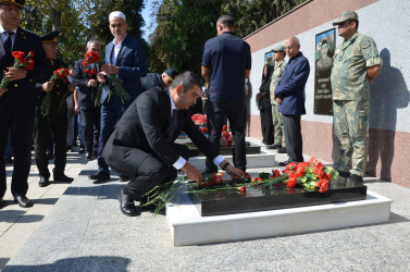 Sentyabrın 27-də Kürdəmir rayonunda Vətən müharibəsi şəhidlərinin xatirəsinə həsr olunmuş Anım Günü tədbiri keçirilib.