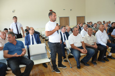 İyunun 11-də Qarasu kənd sakinləri ilə səyyar qəbul keçirilib.