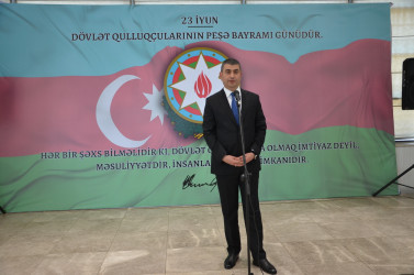 Kürdəmir ASAN Xidmət Mərkəzində 23 iyun - Dövlət Qulluqçularının peşə bayramı günü qeyd olunub