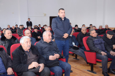 Atakişili kəndində sakinlər ilə səyyar qəbul keçirilib
