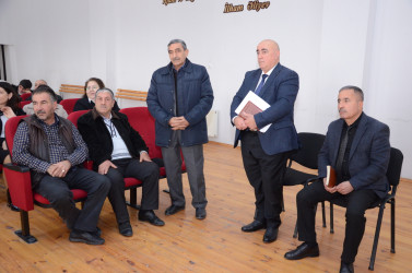 Atakişili kəndində sakinlər ilə səyyar qəbul keçirilib