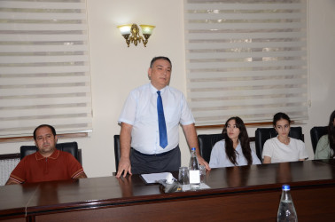 Kürdəmir Rayon İcra Hakimiyyətində 12 Avqust – Beynəlxalq Gənclər Günü münasibətilə dəyirmi masa keçirilib.