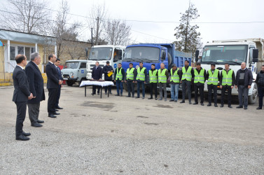 Kürdəmirdə Yol işçilərinin peşə bayramı günü qeyd olunub