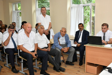 İyulun 9-da Yeni Şıxımlı kənd sakinləri ilə səyyar qəbul keçirilib.