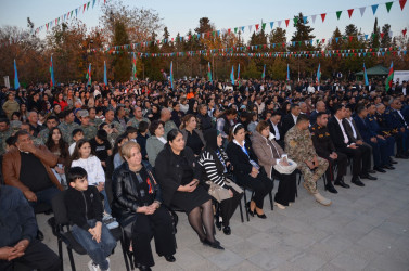 Vətən müharibəsində qazanılan Qələbənin beşinci ildönümü münasibətilə ümumrayon konserti təşkil olunub