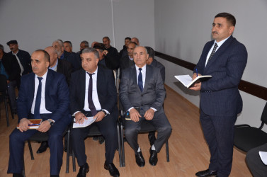Şilyan kəndində sakinlər ilə səyyar qəbul keçirilib