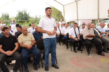 Sentyabrın 24-də Beyi kənd sakinləri ilə səyyar qəbul keçirilib.