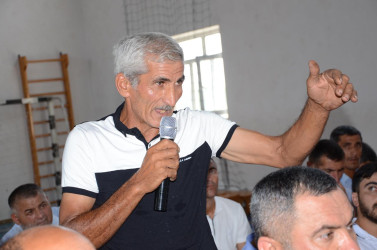 İyulun 21-də Qarasaqqal kənd sakinləri ilə növbəti səyyar qəbul keçirilib