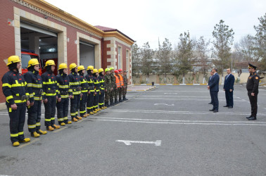 Kürdəmirdə Fövqəladə Hallar Nazirliyi işçilərinin peşə bayramı günü münasibətilə tədbir keçirilib.