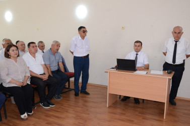 İyulun 16-da Kürdəmir şəhər sakinləri ilə səyyar qəbul keçirilib.