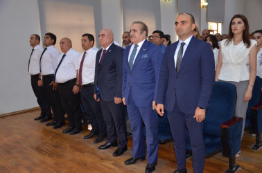 Kürdəmir Rayon İcra Hakimiyyətində Qərbi Azərbaycan İcması ilə birgə “Qərbi Azərbaycan İrsi” kitabının I cildinin təqdimatı keçirilib.