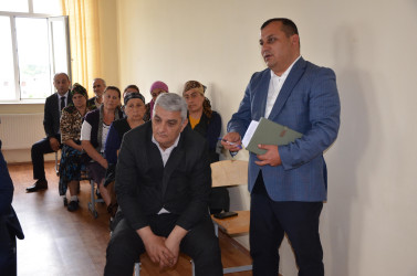 Sığırlı kəndində sakinlər ilə səyyar qəbul keçirilib