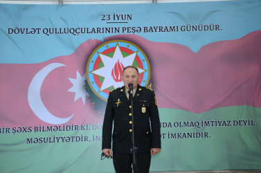 Kürdəmir ASAN Xidmət Mərkəzində 23 iyun - Dövlət Qulluqçularının peşə bayramı günü qeyd olunub