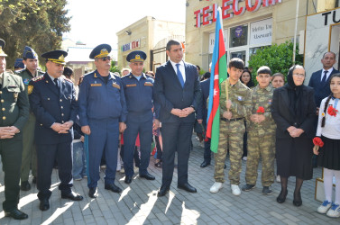 Aprelin 2-də Kürdəmirdə şanlı Aprel döyüşlərinin 10-cu ildönümü qeyd edilib.