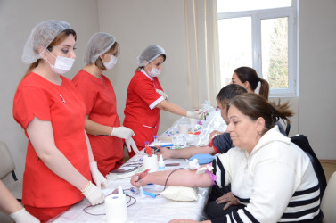 Kürdəmirdə növbəti qanvermə aksiyası keçirilib