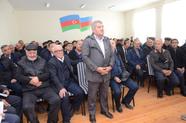 Axtaçı-Qarabucaq kəndində sakinlər ilə səyyar qəbul keçirilib