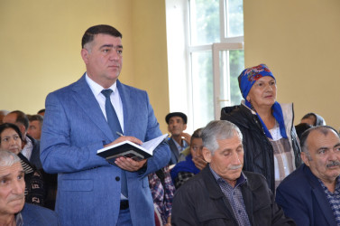 Oktyabrın 22-də Carlı kənd sakinləri ilə səyyar qəbul keçirilib.
