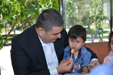 Kürdəmirdə 1 İyun Uşaqların Beynəlxalq Müdafiəsi Günü münasibətilə şəhid və qazi uşaqları ilə görüş təşkil edilib