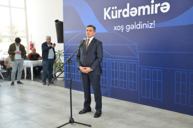 Kürdəmir stansiyasının yenidənqurma işlərindən sonra fəaliyyətinin bərpa edilməsi və istifadəyə verilməsi mərasimi keçirilib.
