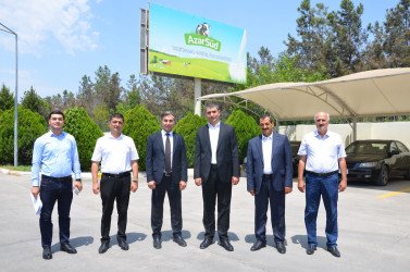İcra başçısı Kürdəmir rayonunda fəaliyyət göstərən Azərsüd MMC süd emalı zavoduna baxış keçirib.