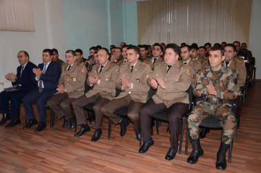 Kürdəmirdə Fövqəladə Hallar Nazirliyi işçilərinin peşə bayramı günü münasibətilə tədbir keçirilib.