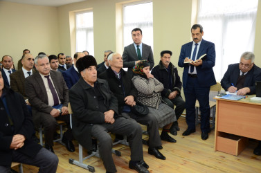 Çöhranlı kəndində sakinlər ilə səyyar qəbul keçirilib