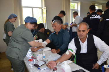 Oktyabrın 14-də Kürdəmirdə qanvermə aksiyası keçirilib.