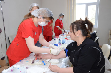 Kürdəmirdə növbəti qanvermə aksiyası keçirilib