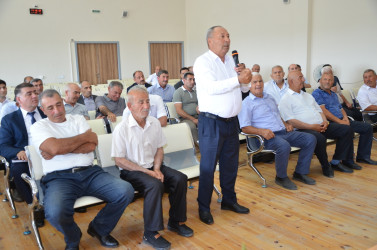 İyunun 11-də Qarasu kənd sakinləri ilə səyyar qəbul keçirilib.