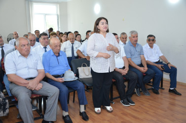 İyulun 16-da Kürdəmir şəhər sakinləri ilə səyyar qəbul keçirilib.