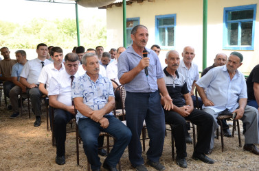 Avqustun 12-də Öyləqulu kənd sakinləri ilə səyyar qəbul keçirilib.