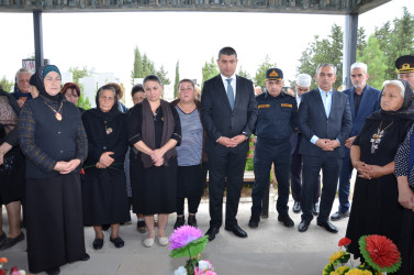 İcra başçısı şəhid Rəvan Məlikovun anım tədbirində iştirak edib.