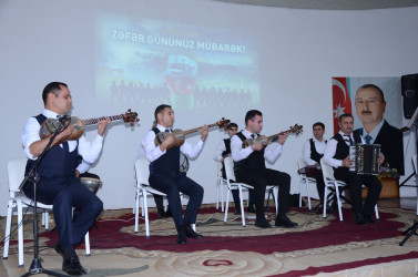 Vətən müharibəsində qazanılan Qələbənin beşinci ildönümü münasibətilə ümumrayon konserti təşkil olunub