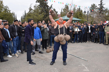 Kürdəmirdə Novruz bayramı ilə əlaqədar ümumrayon bayram şənliyi keçirilib.