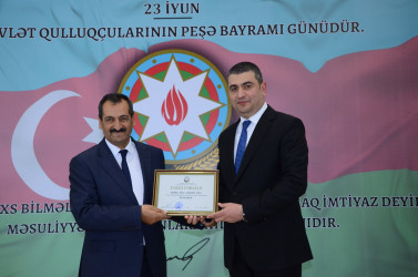 Kürdəmir ASAN Xidmət Mərkəzində 23 iyun - Dövlət Qulluqçularının peşə bayramı günü qeyd olunub