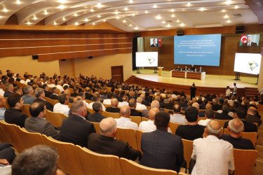 Ağdaşda aqrar sahədə yeni Dövlət Proqramının müzakirəsi ilə bağlı regional müşavirə keçirilib